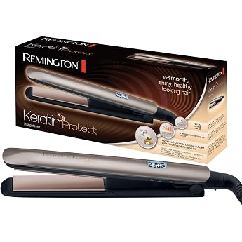 Remington Gl&auml;tteisen [hochwertige Beschichtung] Keratin (Keramikbeschichtung mit Keratin & Mandel&ouml;l angereichert) LCD-Display