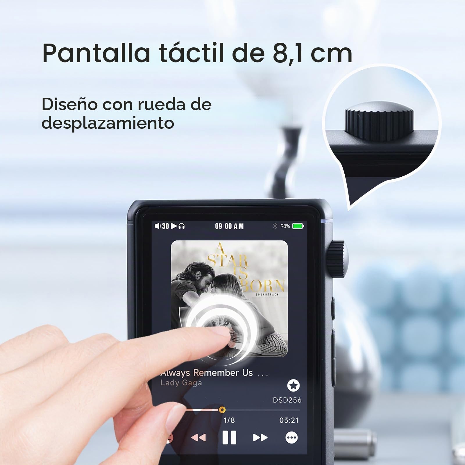 Reproductor de audio Hi-Res HiBy R3 II 2025 - Chips DAC duales, decodificación MQA, reproductor Qobuz/Tidal con Bluetooth 5.1, puertos de 3,5 mm SE/4,4 mm BAL | Almacenamiento ampliable de hasta 2 TB