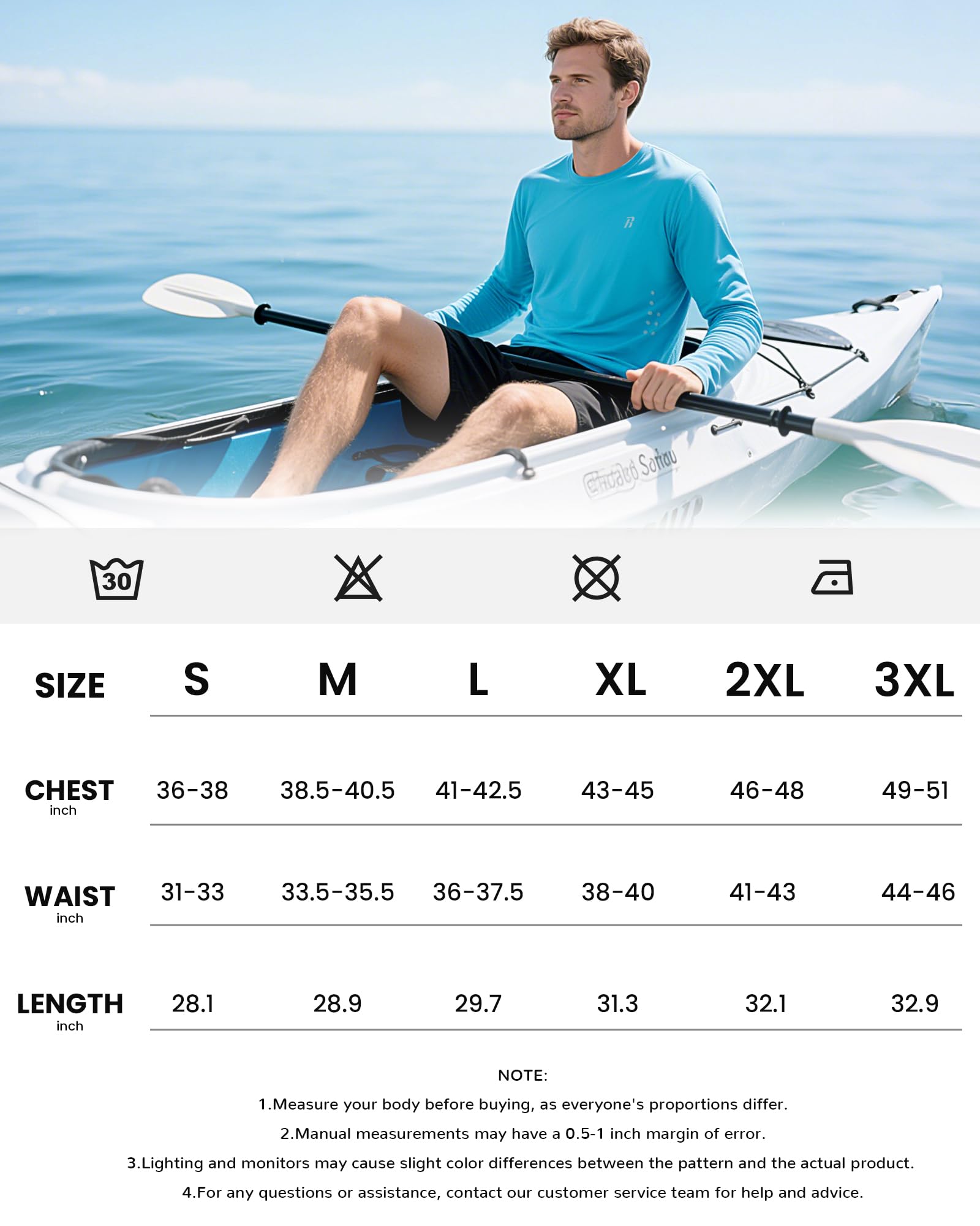 Runhit Camisas de protección solar UPF 50+ para hombre, manga larga, protección UV, para natación, pesca, senderismo, correr, secado rápido, ligeras
