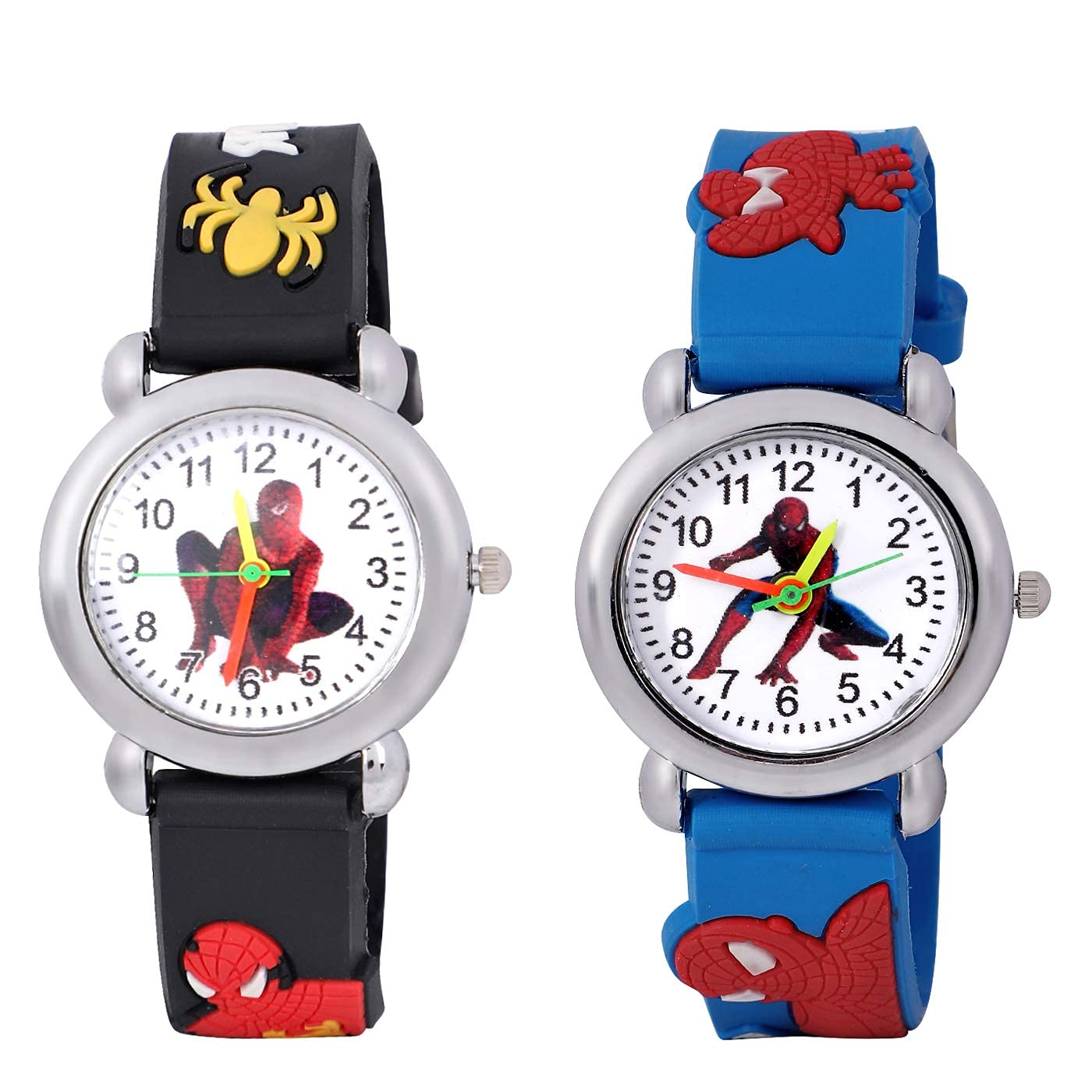 Emartos Spiderman Analogue Multicolour Dial Boys and Girls Wrist Watch - Pack of 2 (B09F3KK5WL) Amazon Price History, Amazon Price Tracker