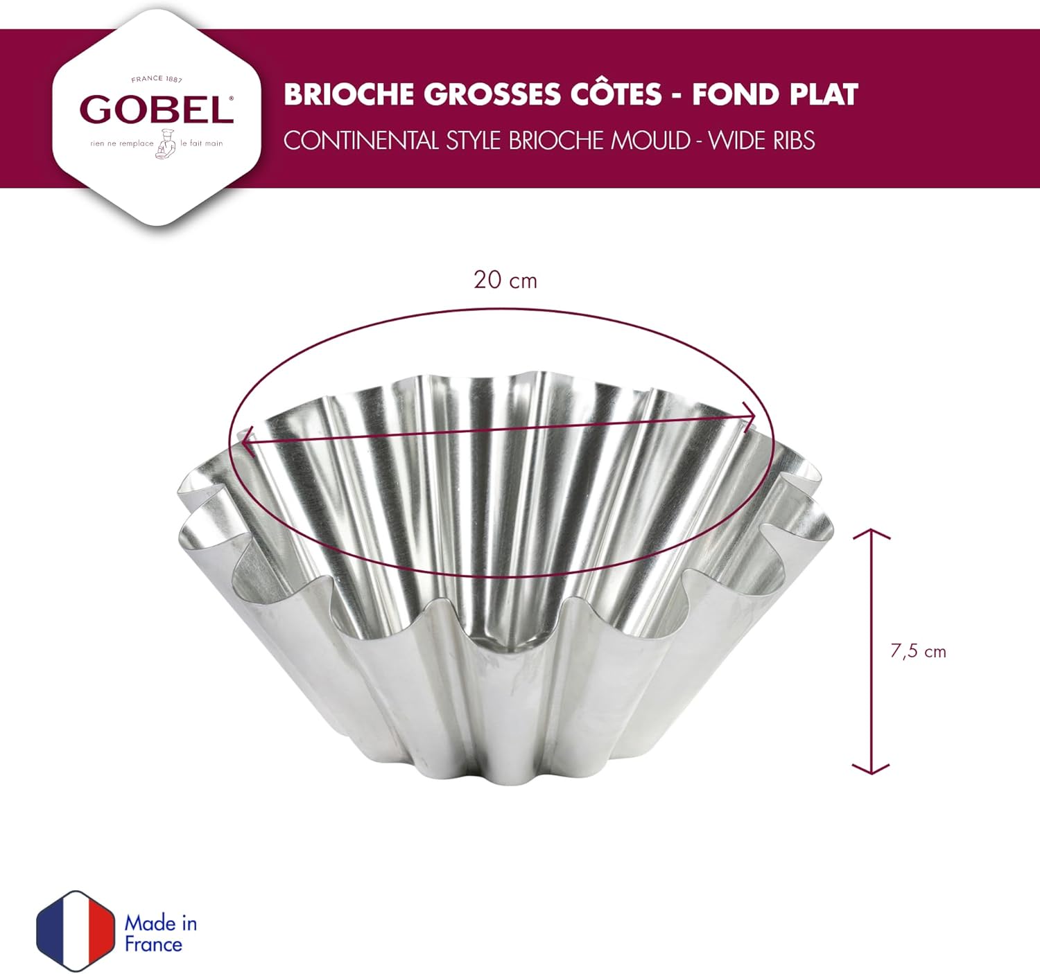 Gobel 4-Cup Brioche Mold, 8-Inch