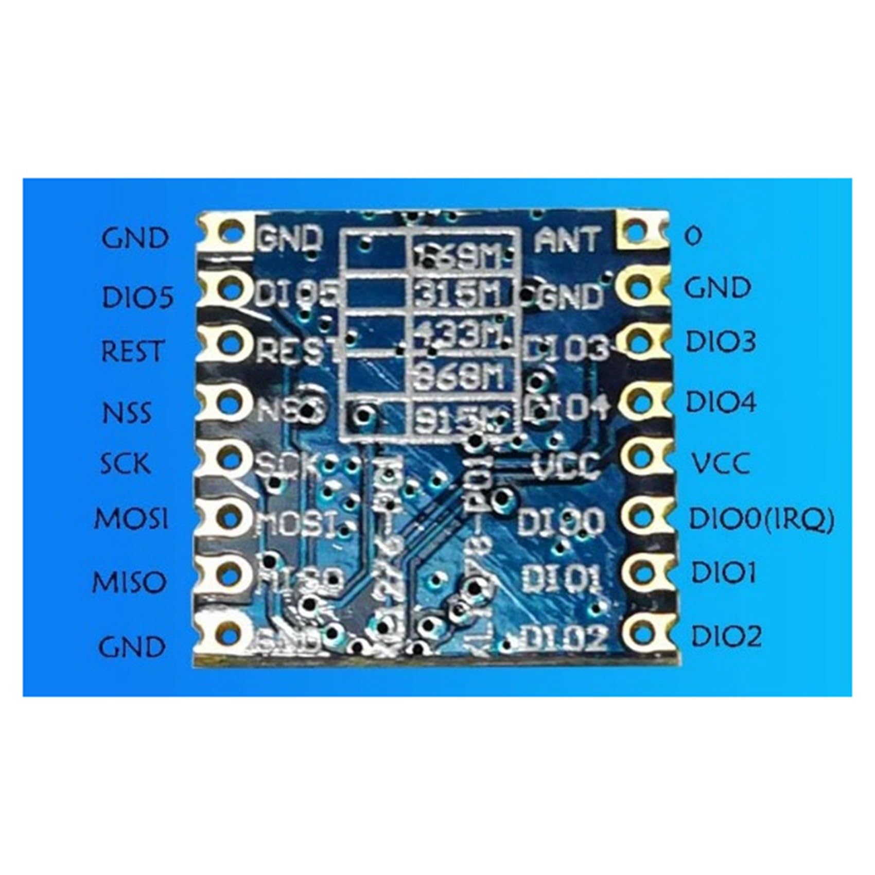 Lora SX1276 Lot de 5 modules émetteurs-récepteurs sans longue portée 915 MHz