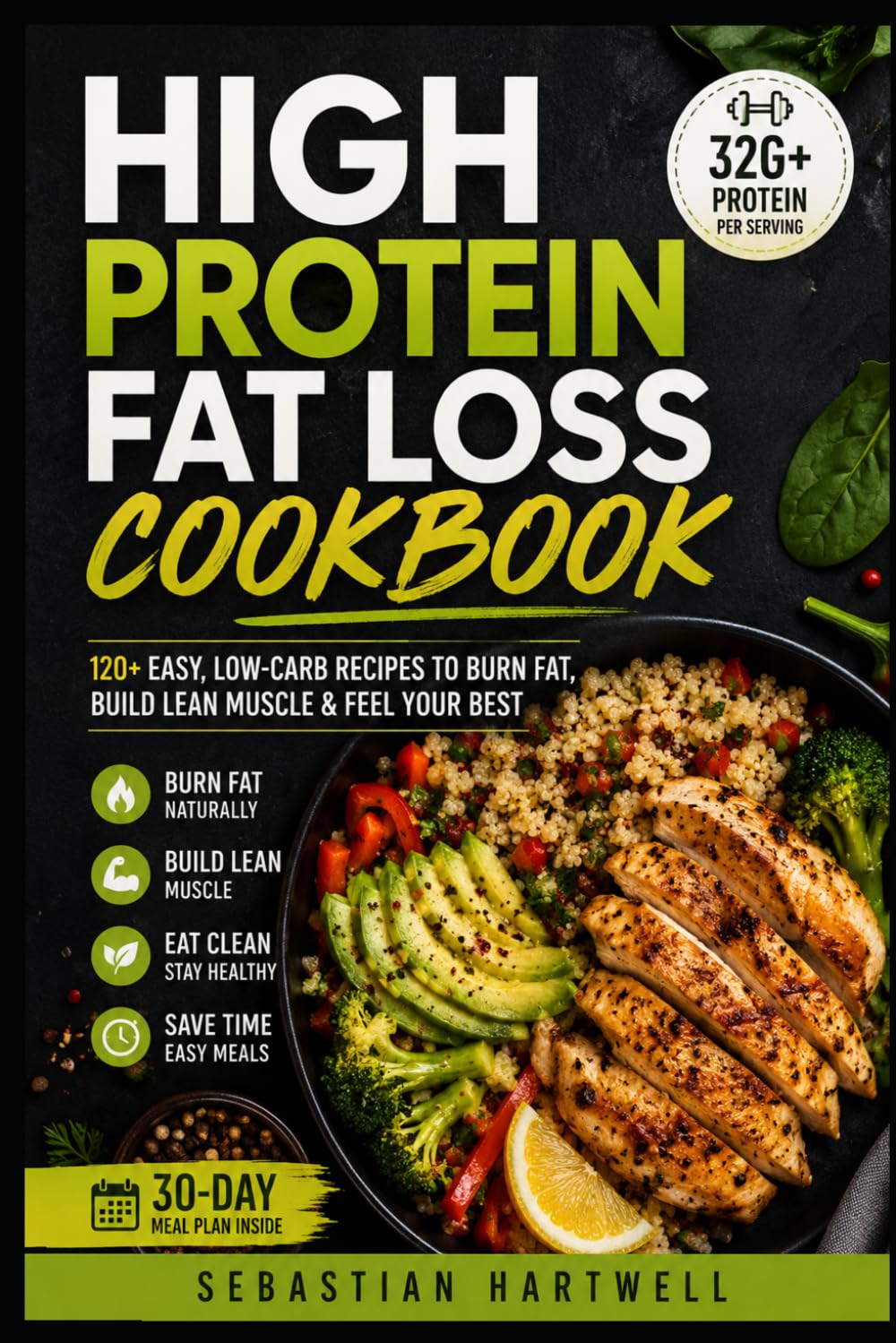 High protein fat loss cookbook: Simple Meals to Burn Fat & Build Lean Muscle