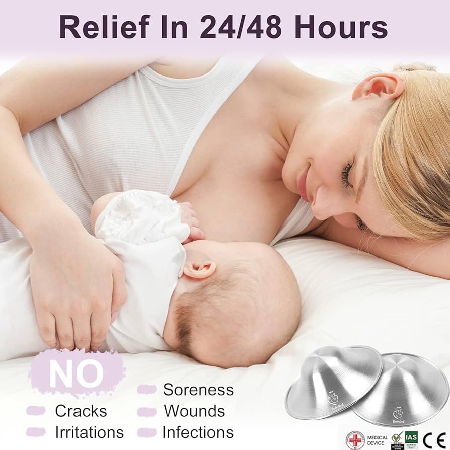 Silverette 925スターリングシルバー ニップルシールド Amazon.com : The Original Silver Nursing Cups, Nipple
