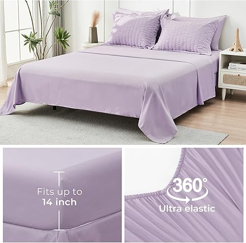 Miniatura 391 de HYMOKEGE - Juego de edredón tamaño king, color negro y rojo, de sirsaca, de 7 piezas, para todas las estaciones, en una bolsa, para dormitorio