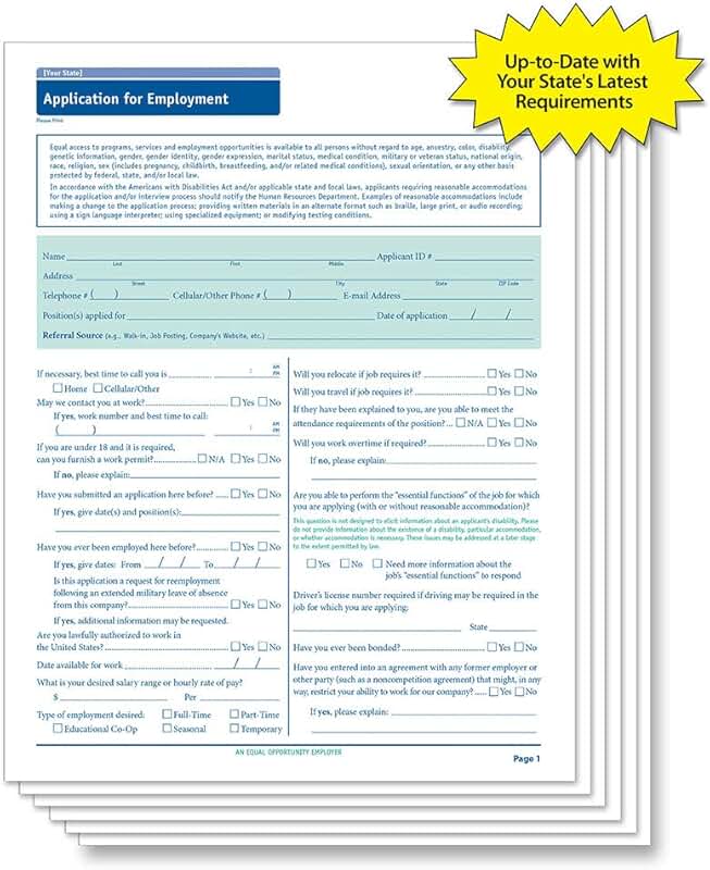 application for employment