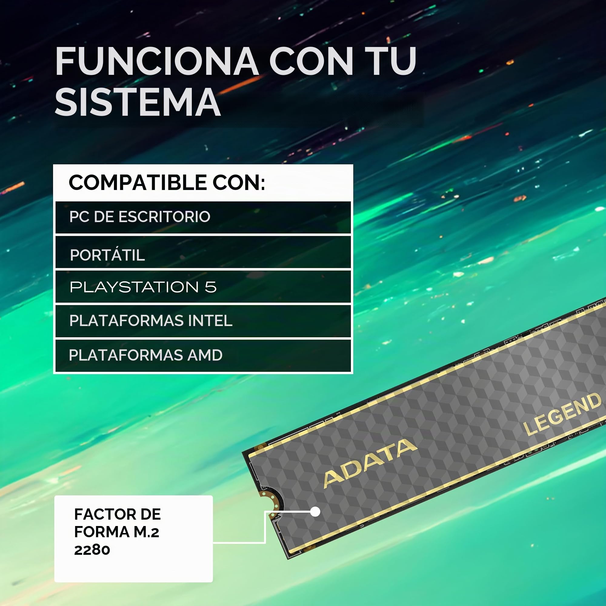 Amazon.com: ADATA 2TB Legend 860 PCIe Gen4 x4 M.2 2280 SSD Disco