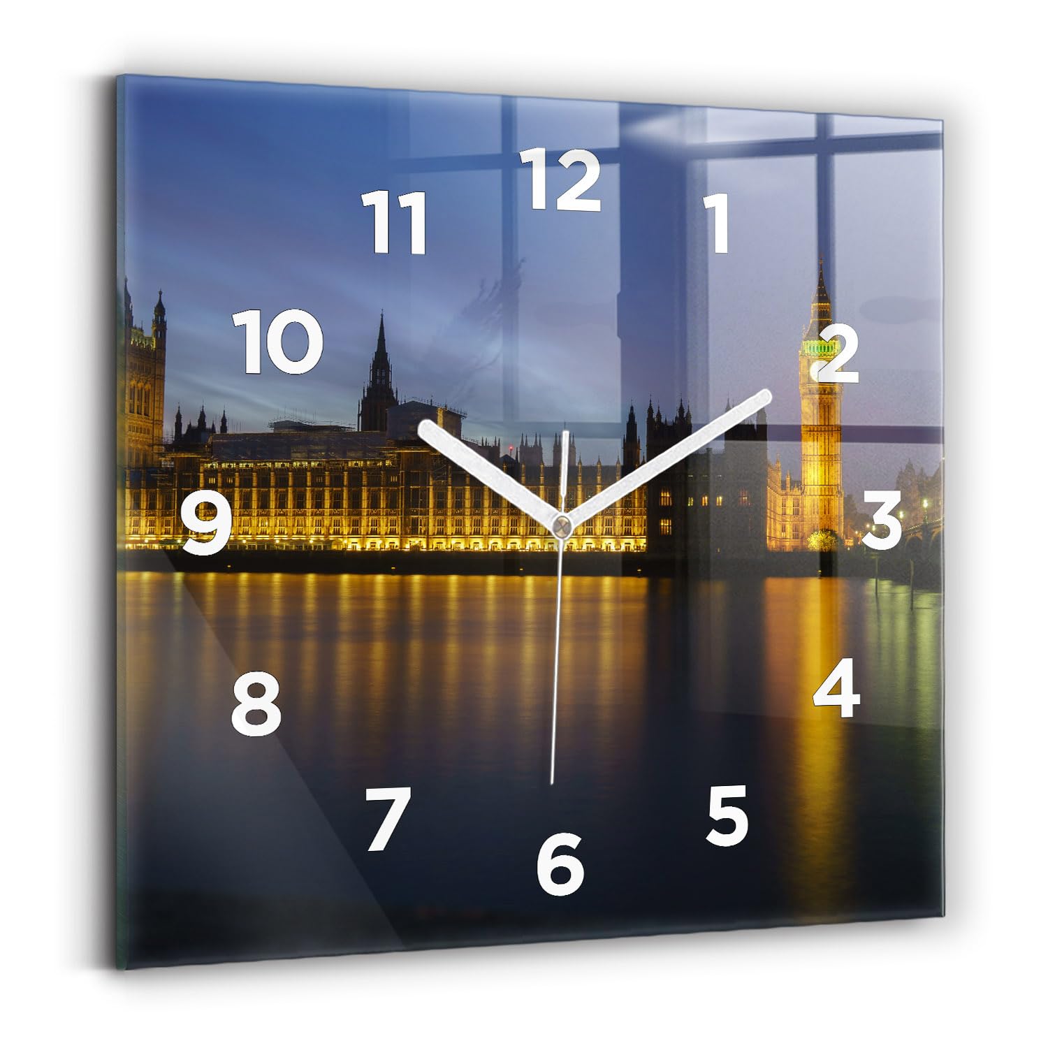 Horloge carrée silencieuse Wallfluent pour supprimer le tic-tac dans votre chambre