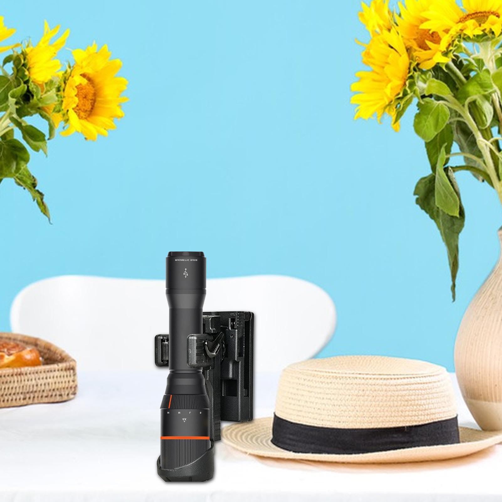 Taschenlampen-Holster Für Dienstgürtel - Schneller Zugriff Mit Hebelverschluss