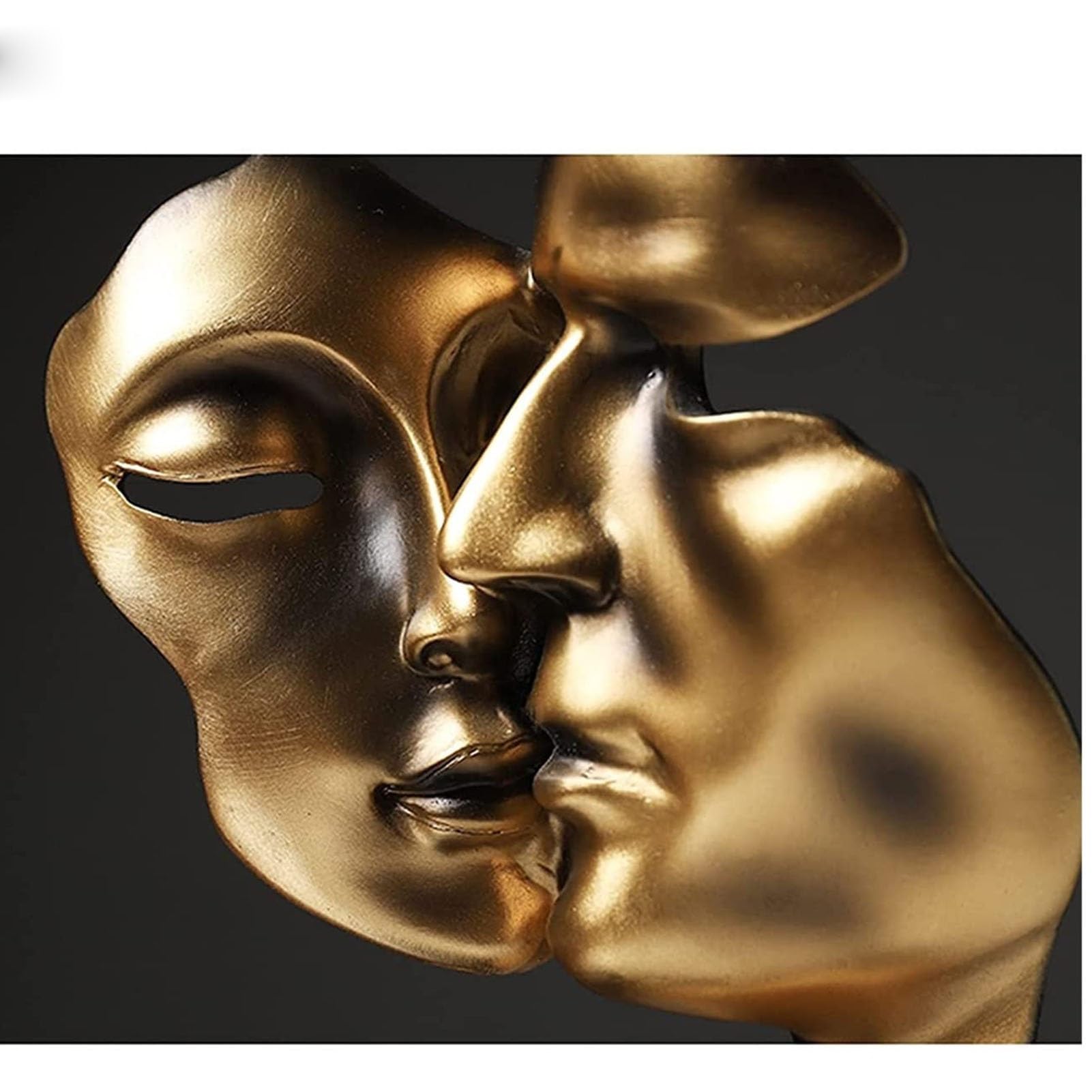 FunBuy-Figurines de couple lit abstrait rs Statue Sculpture jeunes