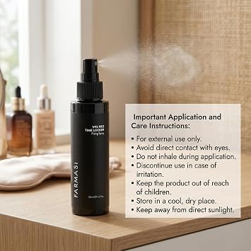 Farmasi VFX Pro Time Locker Setting Spray, Lightweight Long Wear, 4.2 fl oz | Oil-Free Mist, Fresh Even Finish, No Stiffness Or Residue, Vegan, Cruelty-Free, Paraben-Free, Dermatologically Tested Formula