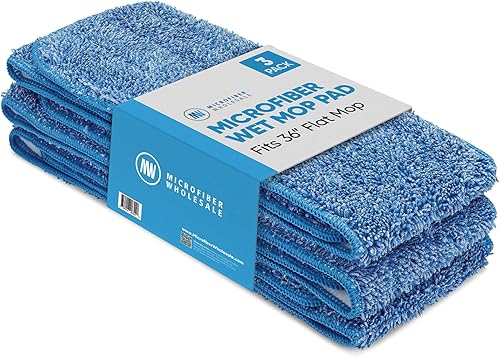 Vista 14 de Microfiber Wholesale Almohadillas para trapeador de microfibra de 18 pulgadas - Lavables a máquina, reutilizables, repuestos y cabezales