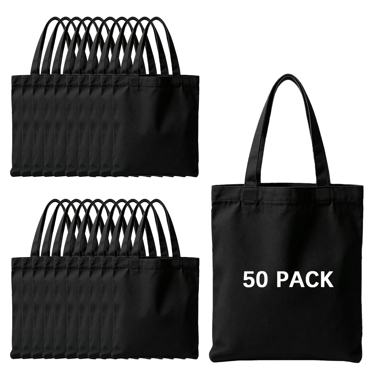 ORJ 13 * 15 inch Sublimation Blank Bags Bulk,Tote Bags for Sublimation, Canvas Tote Bags DIY Custom Shopping Bag