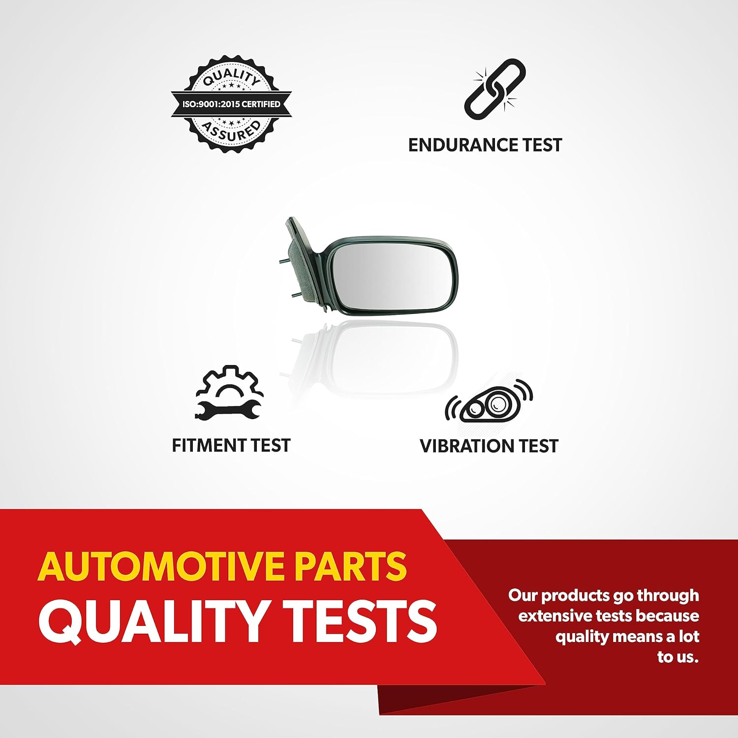 Mirror Replacement For 2006 2007 2008 2009 2010 2011 Honda Civic Coupe - Passenger Side Mirror Includes Clear Glass, Housing, Cover - Paintable, Gloss Black - For Civic DX LX EX Si DX-G EX-L