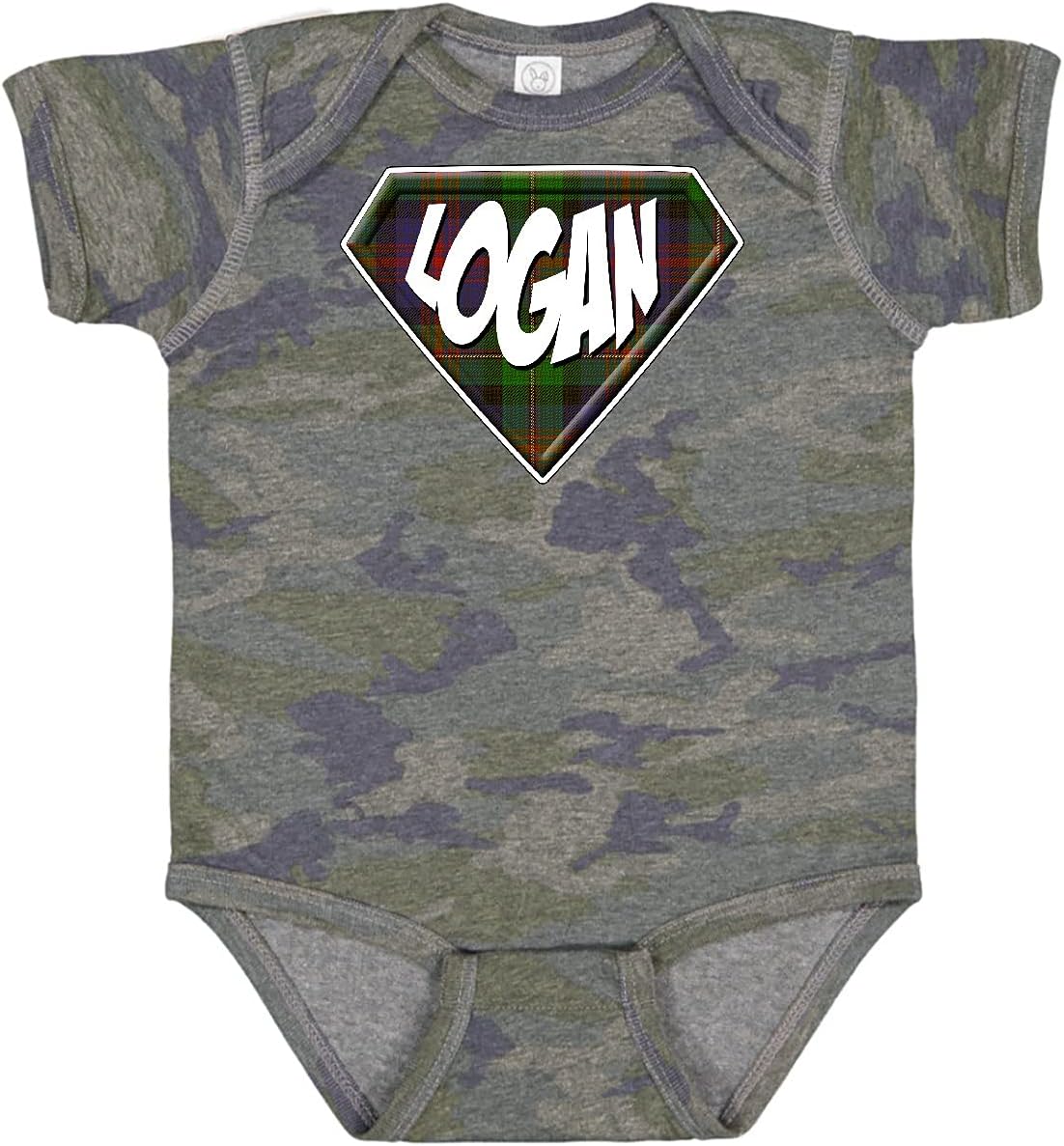 inktastic Logan Tartan Superhero Baby Bodysuit
