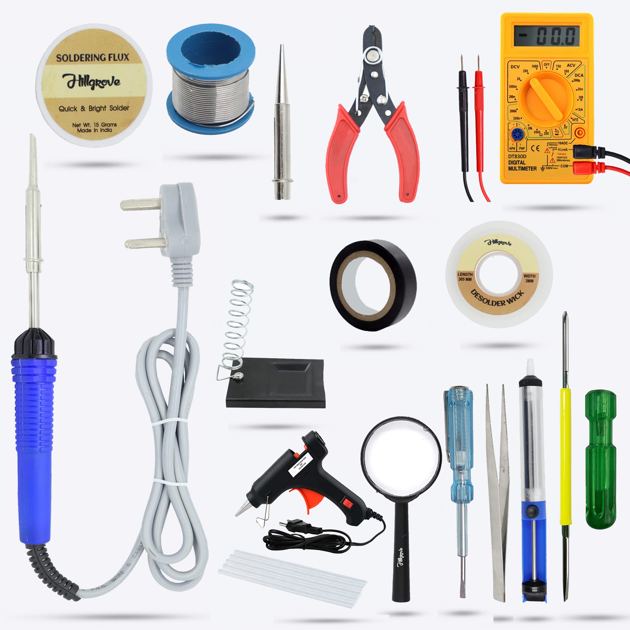 See full amazon price history chart for Hillgrove HGCM276M1 Electric 16in1 Mobile Soldering Equipment Tool Machine Glue Gun Combo Kit Set with Digital Multimeter 25 W Simple (Flat Tip) Hillgrove HGCM276M1 Electric 16in1 Mobile Soldering Equipment Tool Machine Glue Gun Combo Kit Set with Digital Multimeter 25 W Simple (Flat Tip) (B0B2WHN5HH) Amazon Price History, Amazon Price Tracker