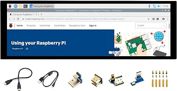 waveshare 7.9inch HDMI LCD 7.9" 400x1280 Capacitive Touch Screen LCD IPS Display Monitor, Toughened Glass Cover Support Raspberry Pi/Jetson Nano/PC/Windows 10/Raspbian/Ubuntu/Kali/WIN10 IoT/Retropie