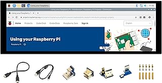 waveshare 7.9inch HDMI LCD 7.9" 400x1280 Capacitive Touch Screen LCD IPS Display Monitor, Toughened Glass Cover Support Raspberry Pi/Jetson Nano/PC/Windows 10/Raspbian/Ubuntu/Kali/WIN10 IoT/Retropie