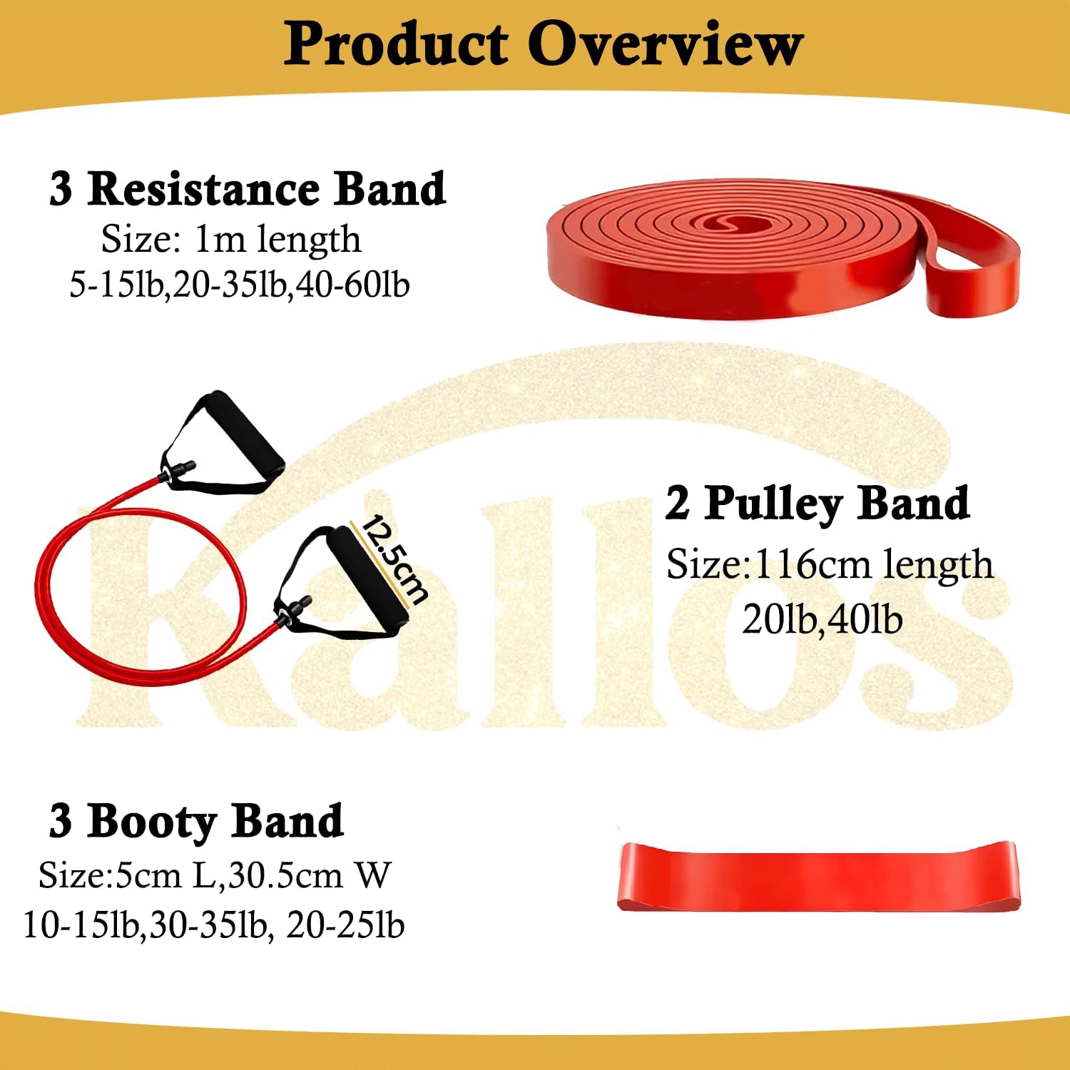 8-Piece Resistance Band Set for Home Workout with Pull-Up Assistance Loop and Booty Bands with Handles Ideal for Full-Body Strength Training Glute Activation and Stretching Fitness Kit