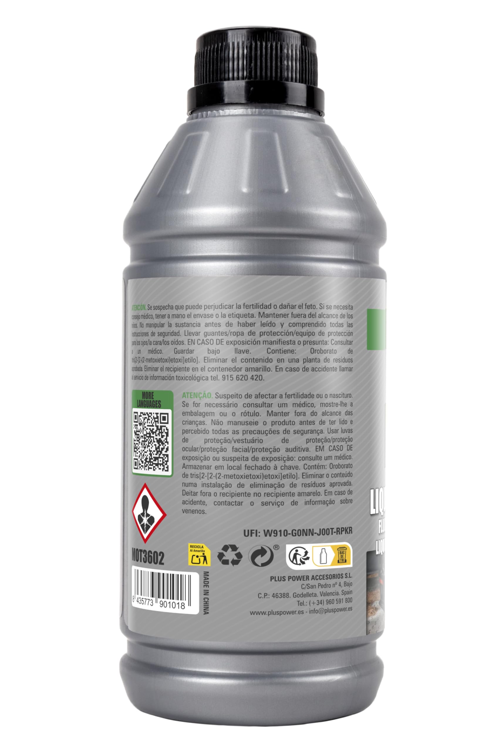 Motorkit Fluido Freni DOT 4 500 ml. Prestazioni Superiori in Condizioni Estreme. Protezione Contro l'usura e la corrosione.