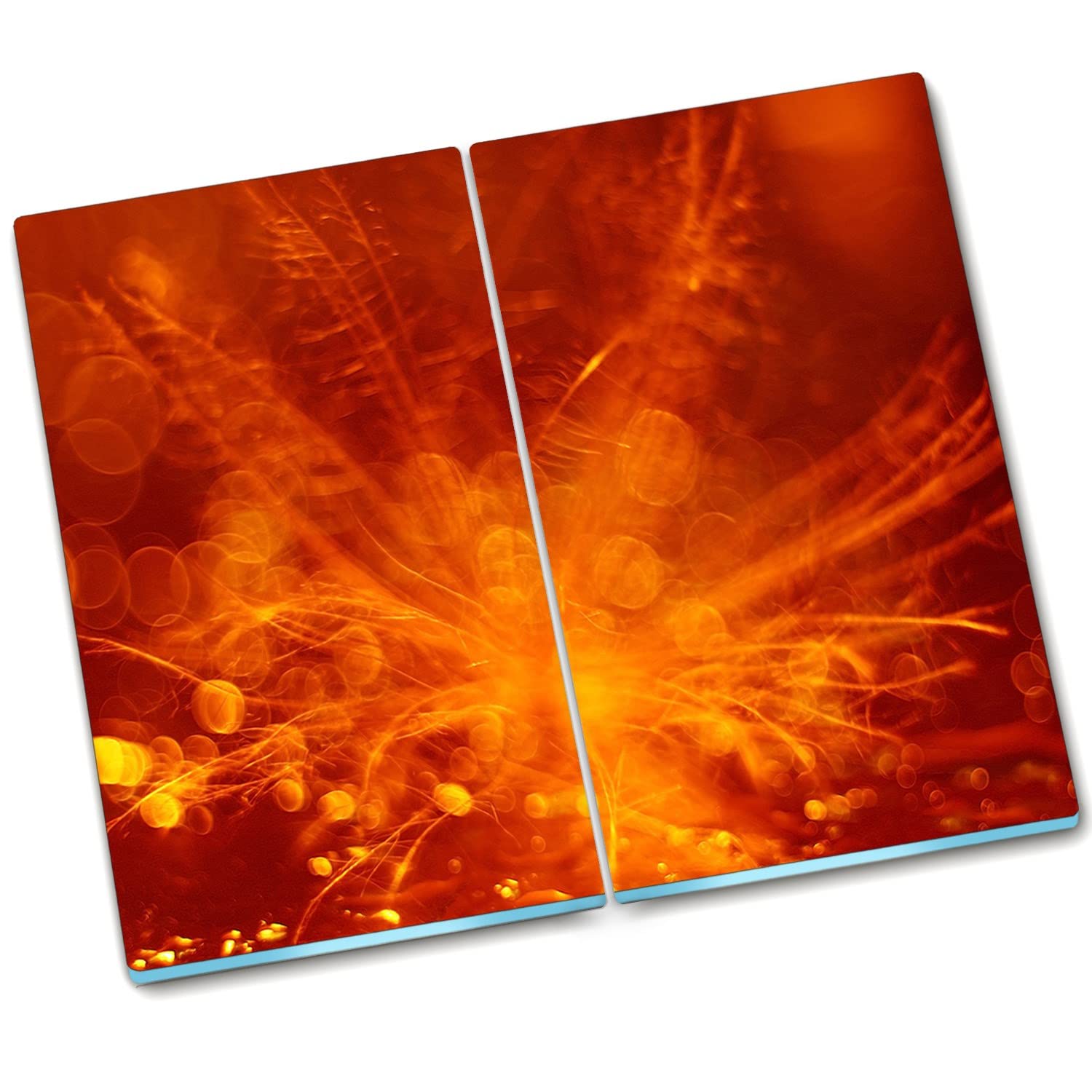 Planche de protection de cuisine en verre Décormat anti-éclaboussures fleur d'orange