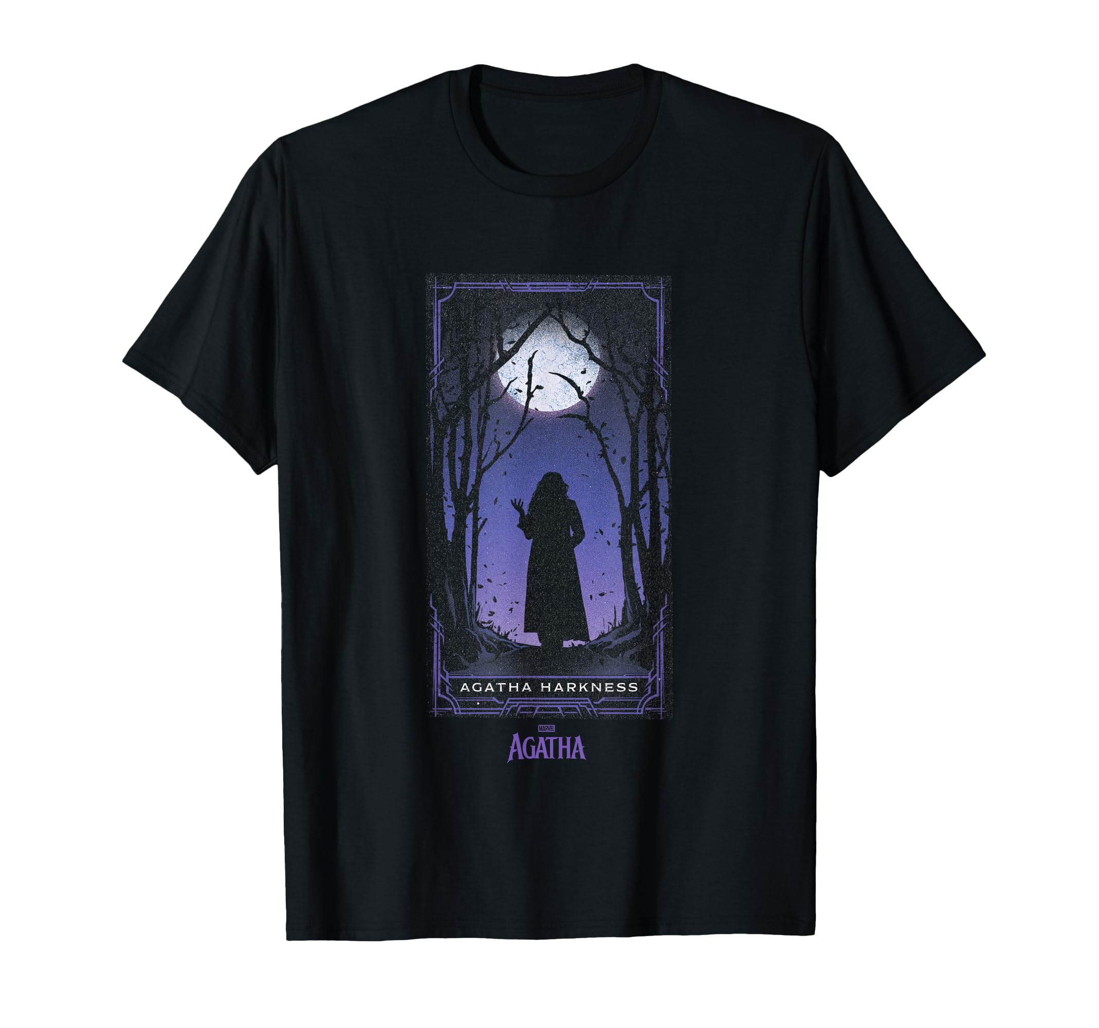 Agatha All Along Purple Agatha Tarot Card Vintage T-Shirt