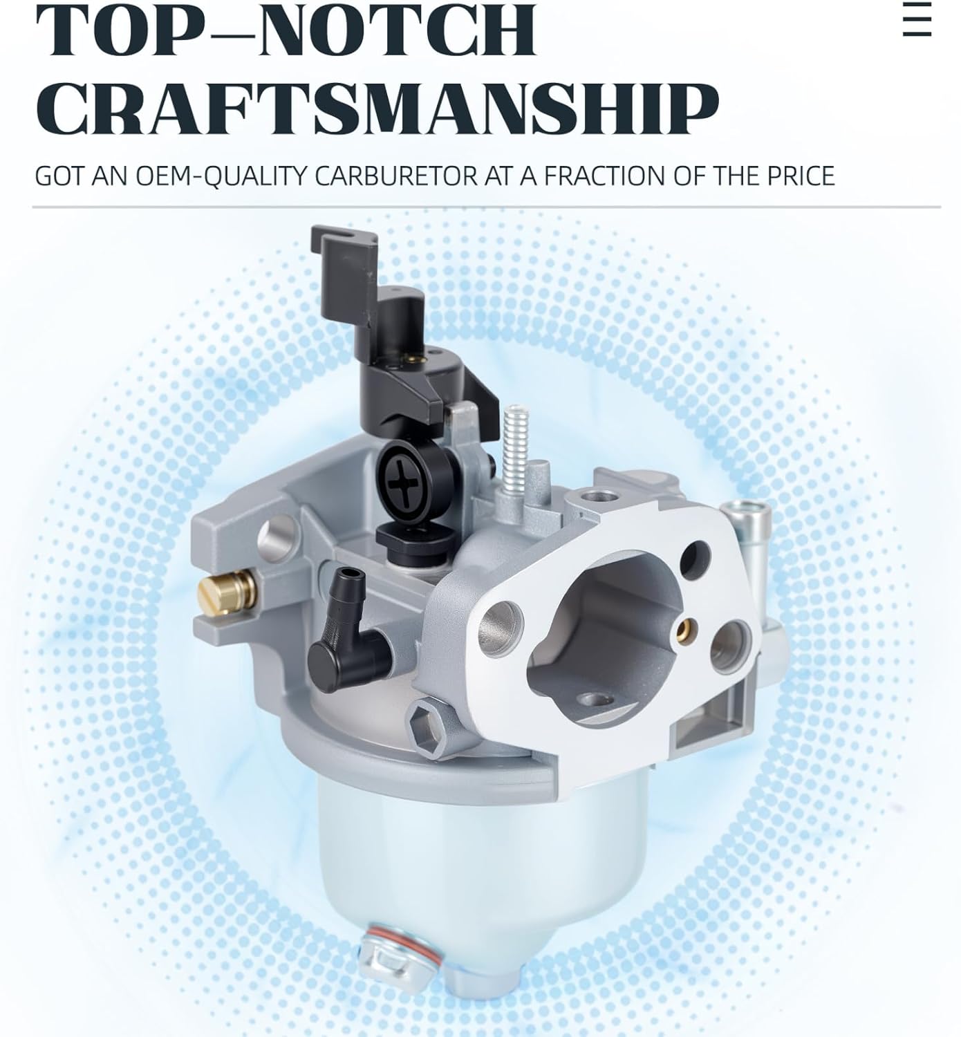Carburetor Compatible with B&S Model 80002124 Series Snowblower Carb with Gasket Fuel Filter for Snow Blower
