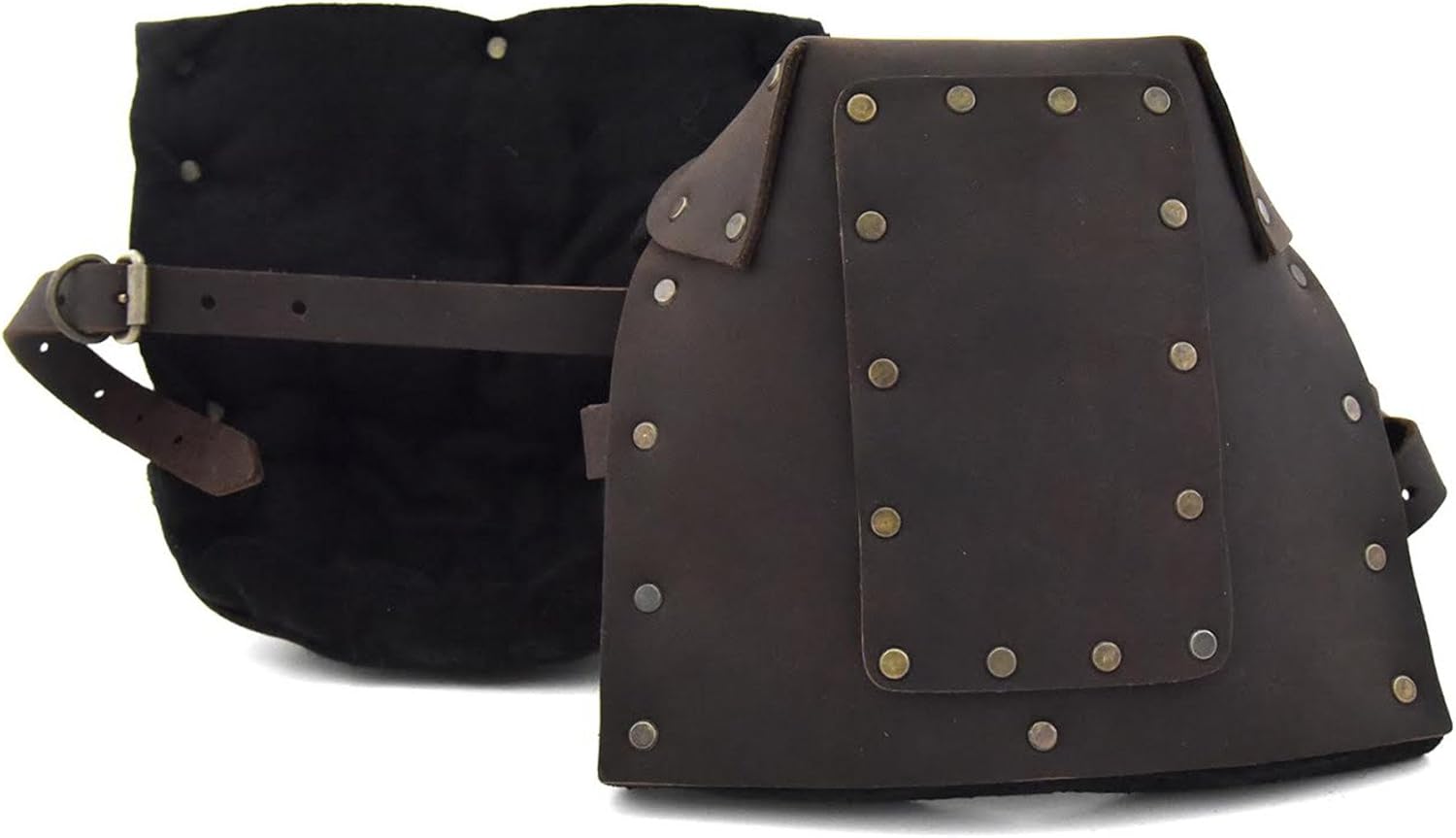 Style n Craft 74012 Professional's Kneepads in Heavy Top Grain Oiled Leather in Dark Brown Color - - 