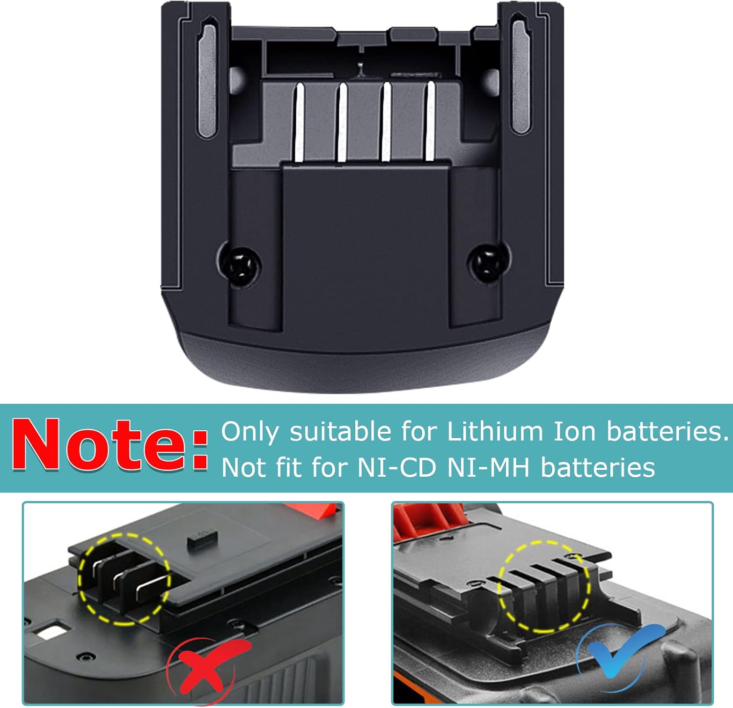 20 Volt LithiumIon Battery Charger LCS1620 for Black & Decker for Porter Cable for STANLEYBattery 12V 14.4V 18V 20 Volt Batteries LBXR20 LCS1620B LB20 LBX20 LBXR16 US Plug laipuduo - Image 6