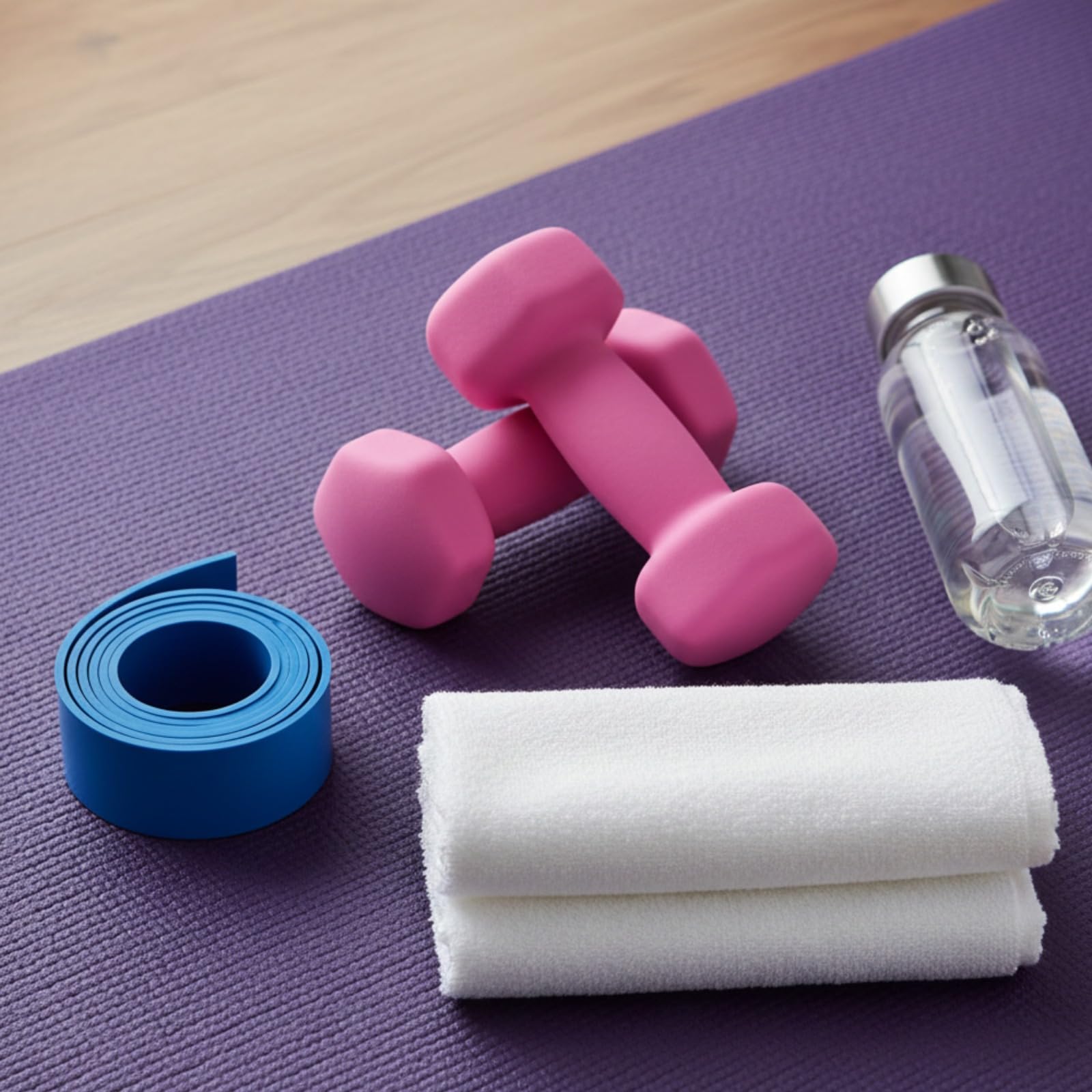 Neoprene Dumbbells Set 0.5-10 kg Pairs | Non-Slip Coated Weights for Aerobic Workout & Strength Training | Hex Hand Dumbbells for Home Gym Fitness in Orange, Blue & Pink (Pink, 2 KG Pair)
