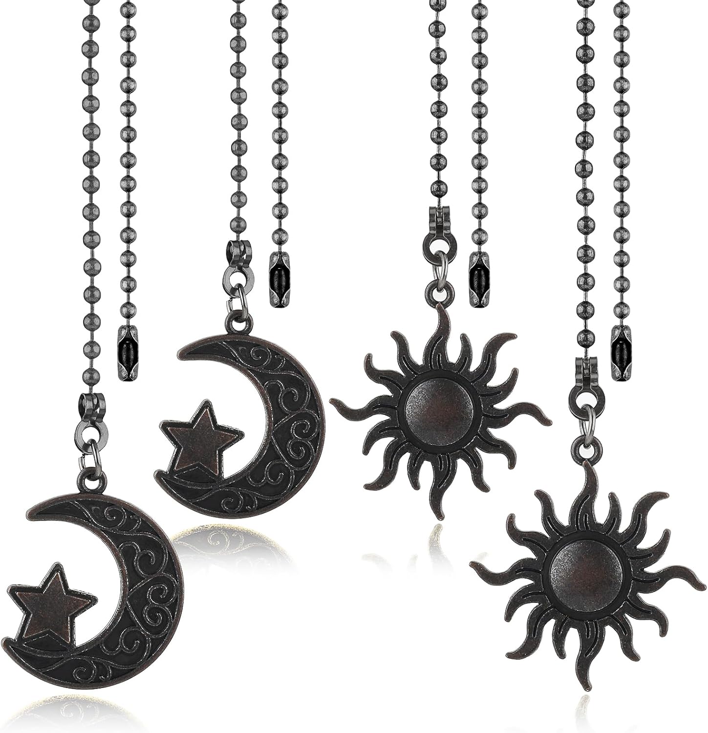 4 Pcs Ceiling Fan Pull Chains Decorative Fan Pull Chain Extension