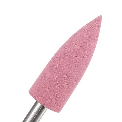 Miniatura 8 de uxcell 5 piezas de goma de silicona muelas de pulido 600 granos 0.236 in diámetro cabeza de pulido puntiaguda para herramienta rotativa eléctrica