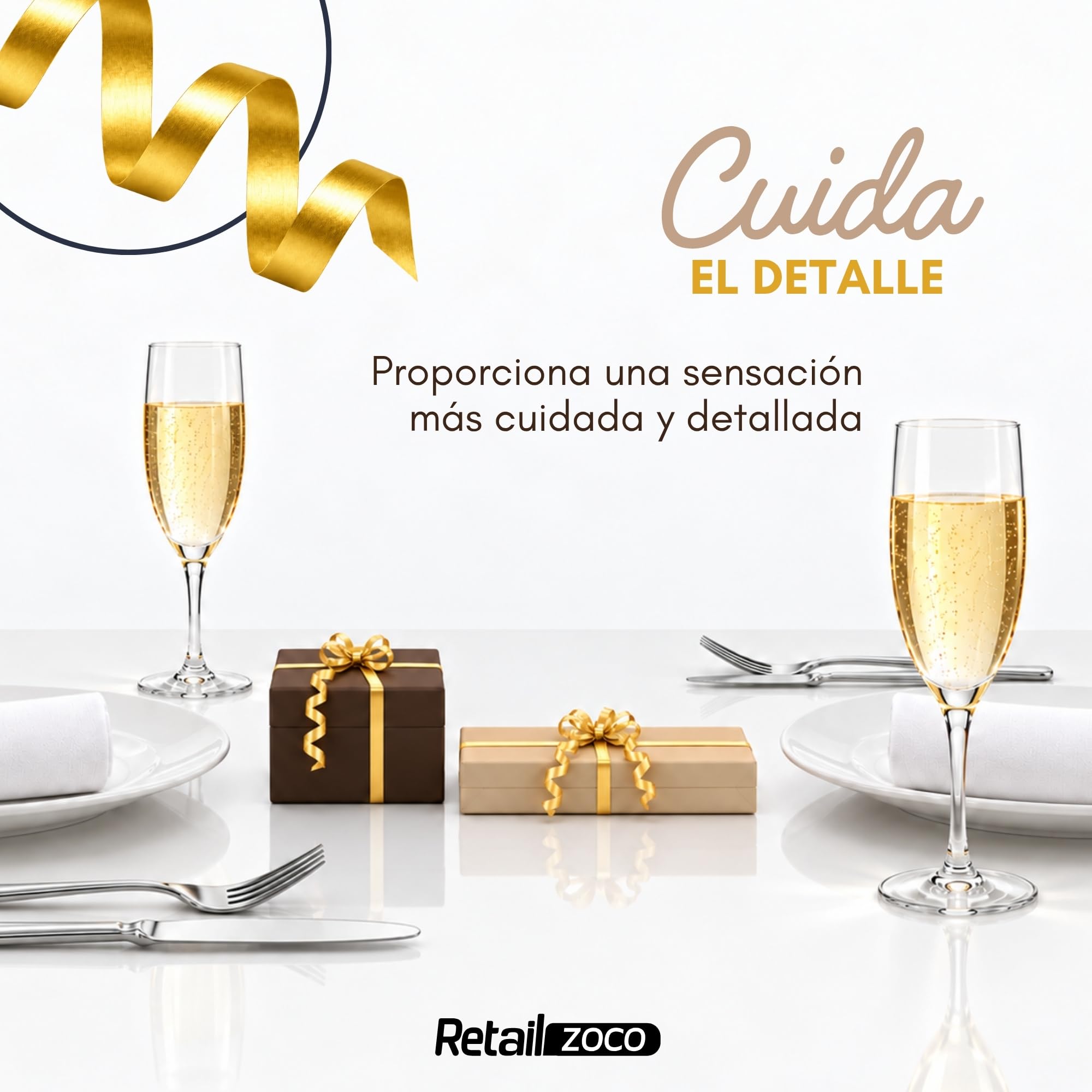 Cinta de regalo, cinta embalar para rizar, 5 mm ancho, 500 metros, Dorado - imagen 5