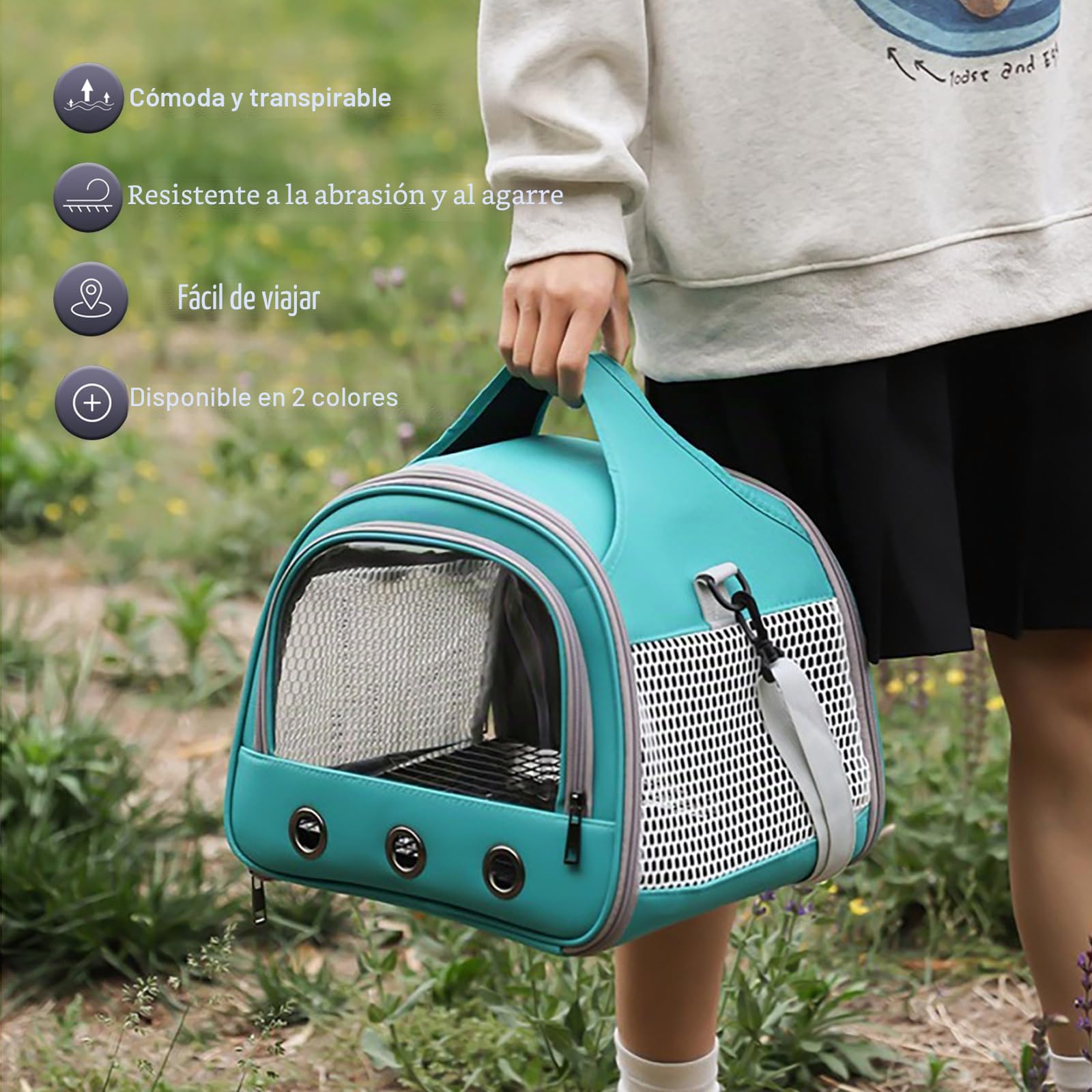 Bolsa para mascotas pequeñas, bolsa portátil para cobayas, bolsa transparente para el transporte de hámsteres, para pájaros, ratas, cobayas, ardillas
