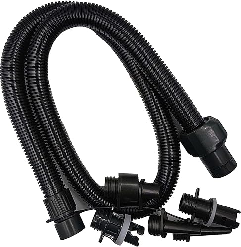Kit de adaptador de manguera de bomba de remo con 6 boquillas, bomba de aire eléctrica, tubo de inflado de aire para tabla de remo de pie, tabla de
