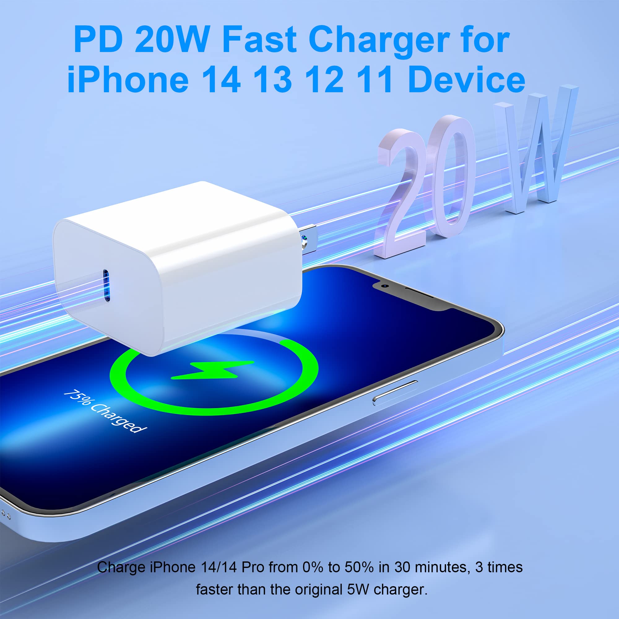 Niubil USB C Charger Block 2Pack 20W for iPhone 17 16 Fast Charging Wall Charger Plug with Type C Power Adapter for iPhone 17/16/16 Pro Max/16 Plus/15/14/13/12/11/Xs/X,for IPad Pro for Apple USBC Charge in use