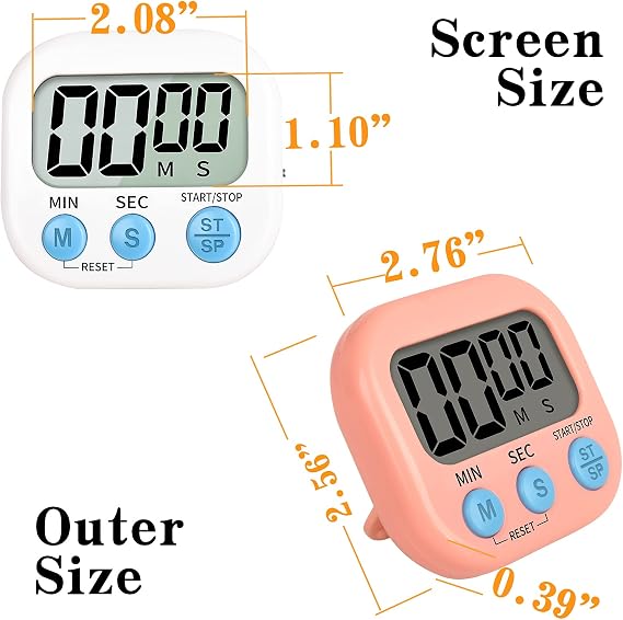 Digital Kitchen Timer, Magnetic Cooking Timer with Loud Alarm