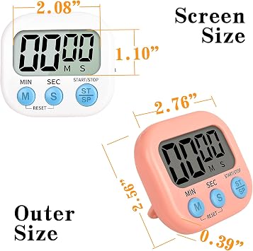 Digital Kitchen Timer, Magnetic Cooking Timer with Loud Alarm