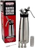 Chef Master 90078 Whipped Cream Dispenser, 0.5 Liter  1 Pint Stainless Steel Whip Cream Dispenser wCleaning Brush, Decorating Tips for Cakes, Coffee & Waffles for Hotel Restaurants, Cafe & Parties