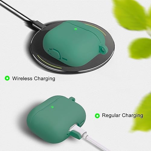 Vista 259 de Funda para AirPods 3, accesorios de protección de silicona con llavero y kit de limpiador compatible con AirPod de 3ª generación 2021 para mujeres