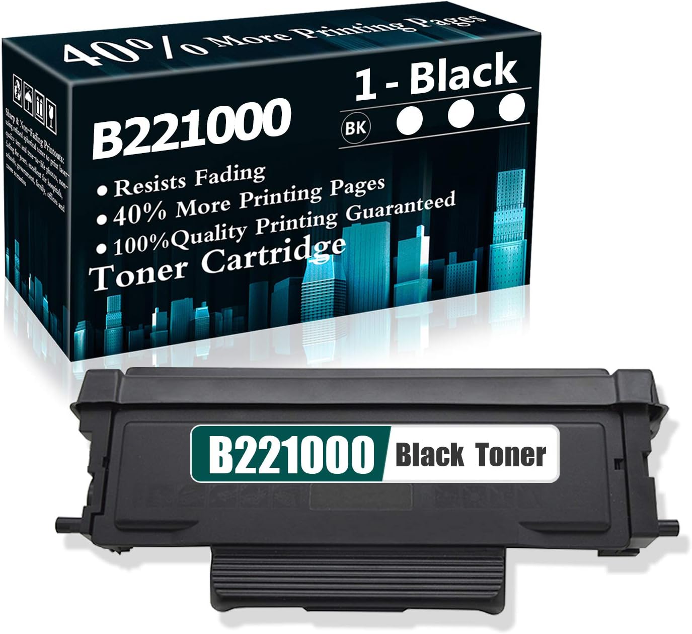 1 Black Cartridge B2236 B221000 Remanufactured Toner Cartridge ...