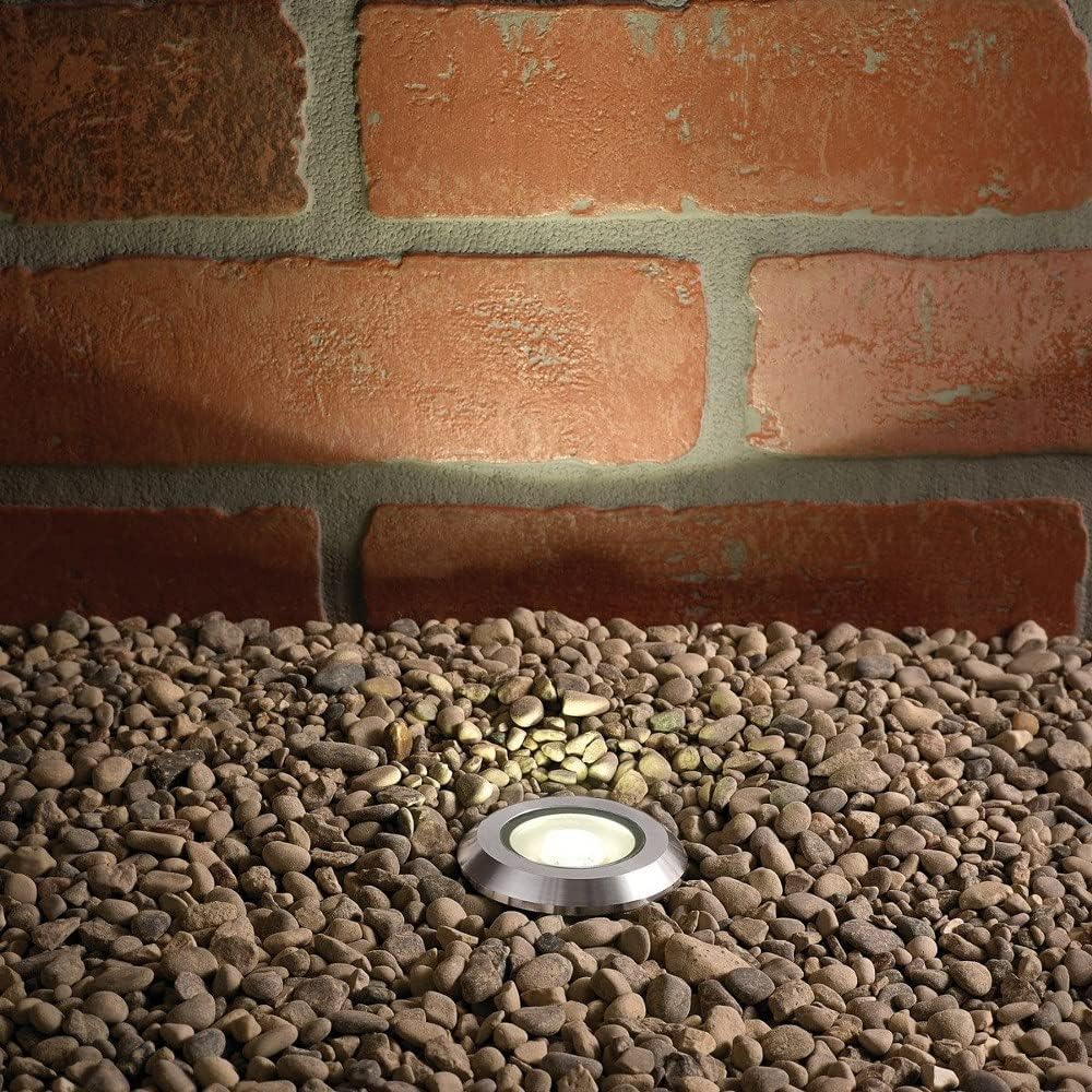 Kichler 16141CBR27 Transitional LED Mini All-Purpose from Landscape LED Collection in Brass Finish,
