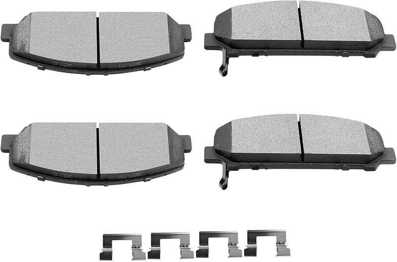 Pastilhas de freio dianteiras cerâmicas SCITOO D1286-8403 para Infiniti QX56, Nissan Armada e Titan – Jogo com 4 unidades