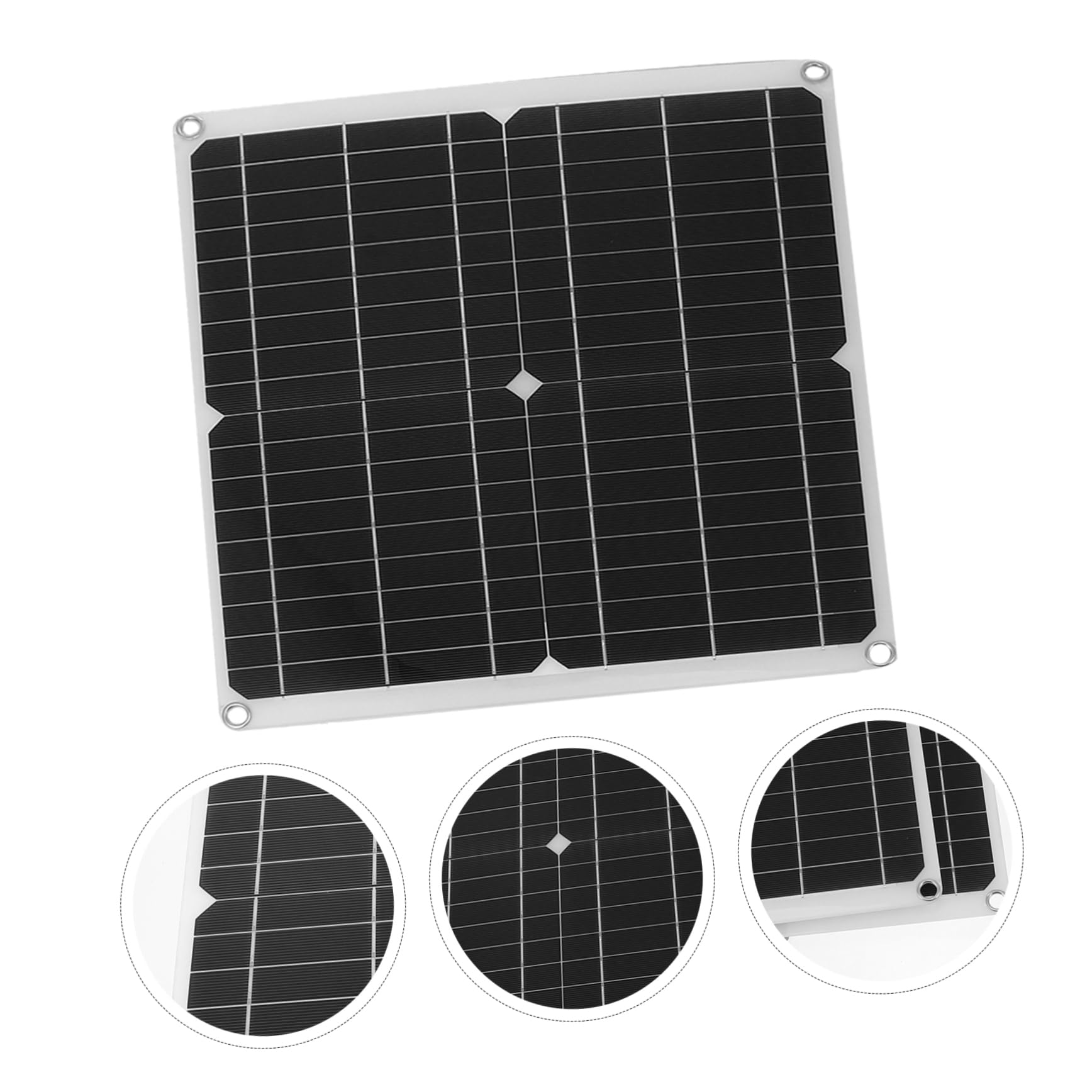 jojofuny Placa Solar Kit Completo Energía Solar Exterior Enchufe Duradero y Fácil De Usar