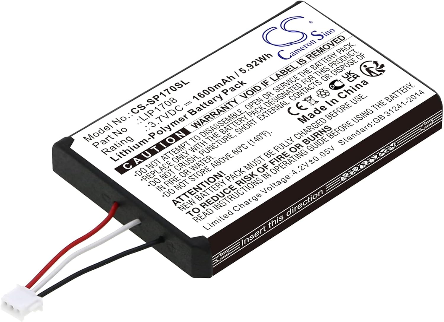 SEMEA Battery Replacement for Sony P/N: LIP1708, CFI-1015A, CFI-ZCT1W, PS5 DualSense
