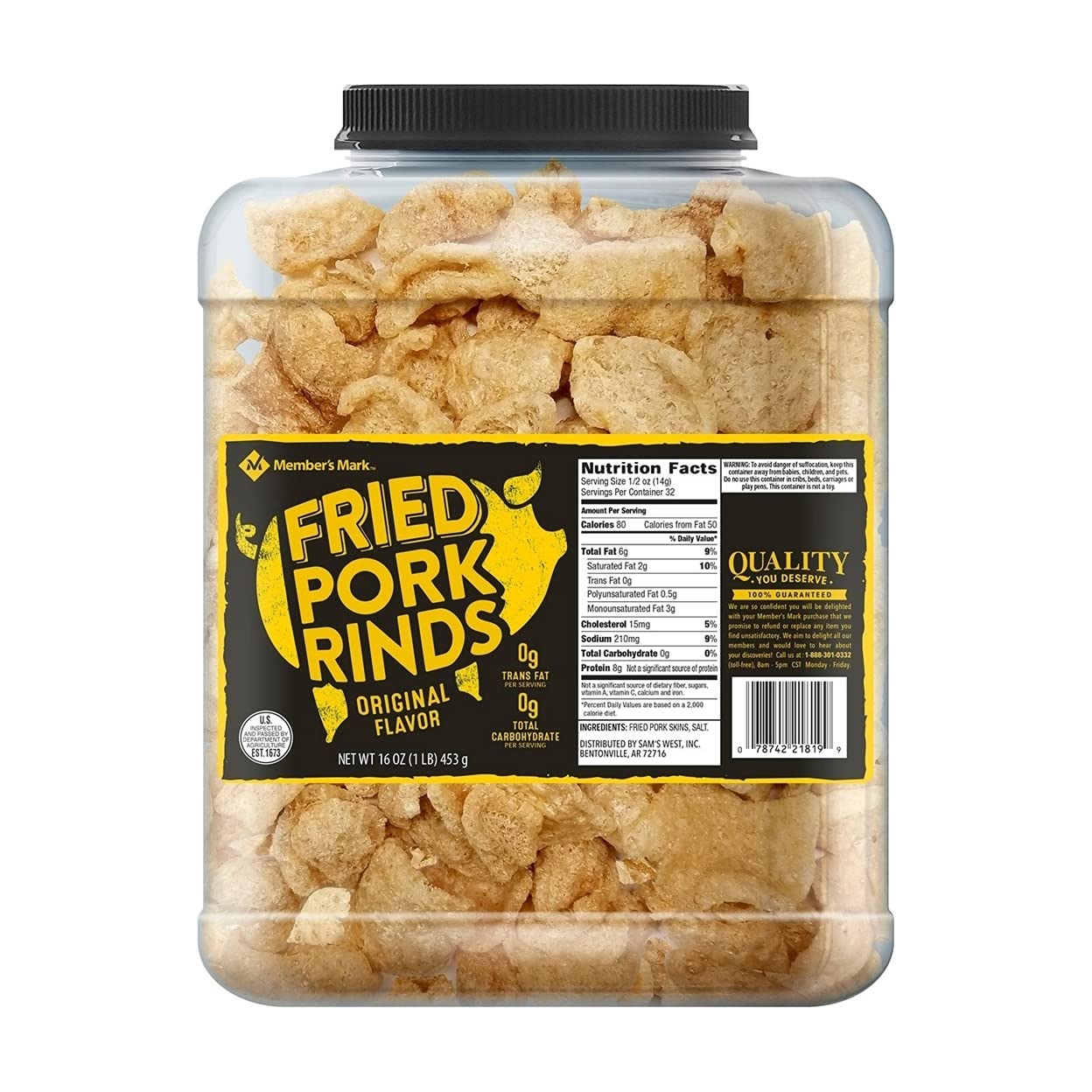 🔥 Crаzу Dеаlѕ Member's Mark Original Fried Pork Rinds (16 Ounce)