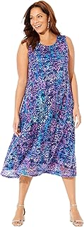 Women's Plus Size Printed Lace Dress - Buy now