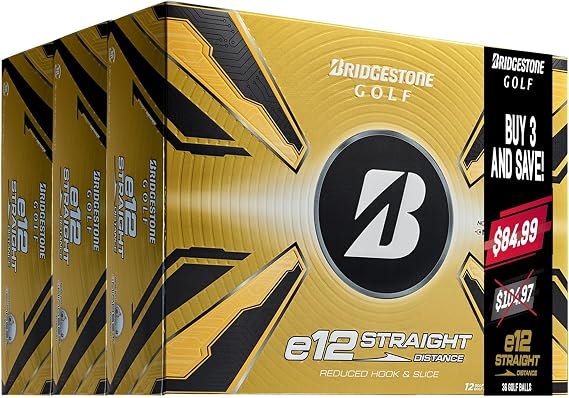 Bridgestone Golf e12 Straight Trifecta Pack Golf Balls