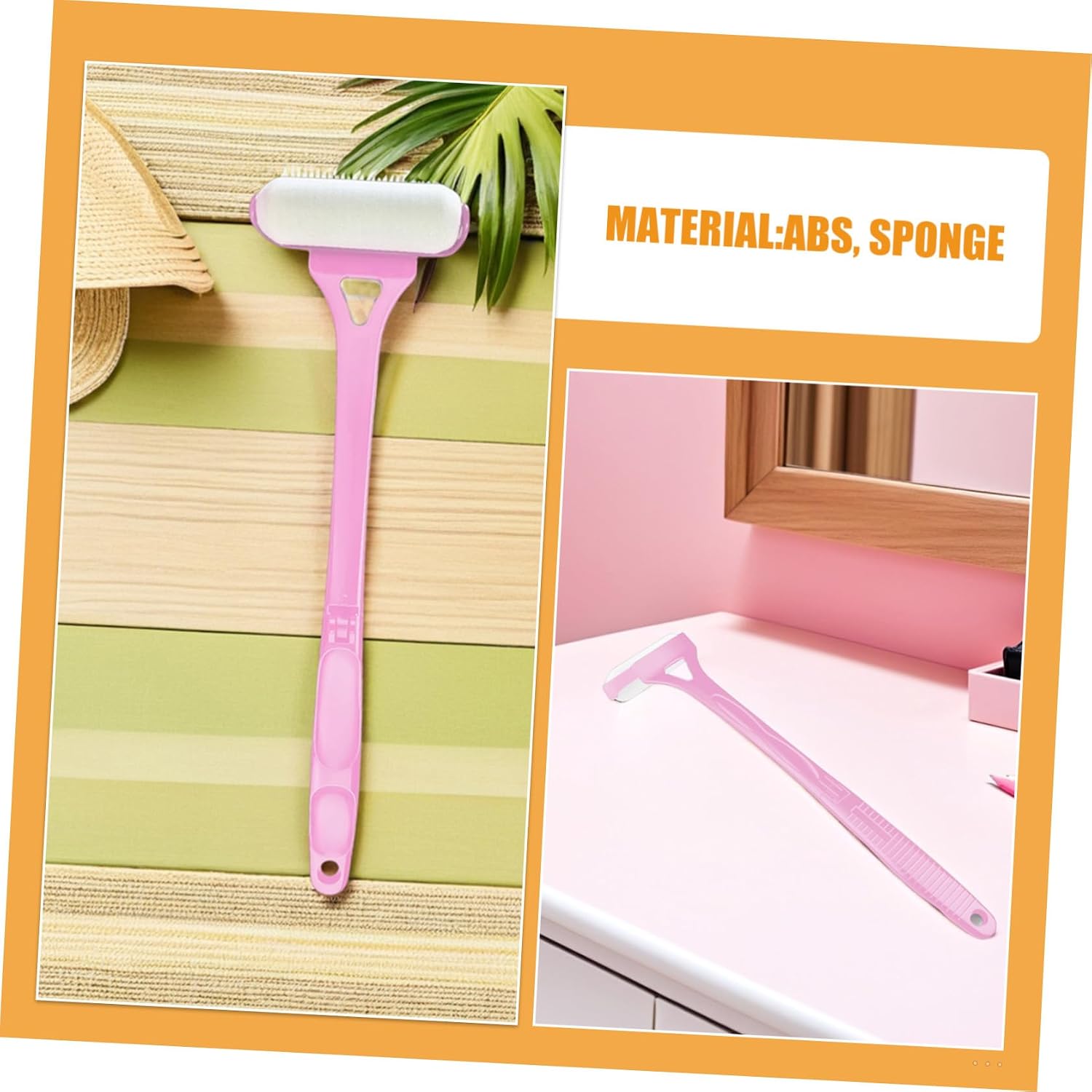 STOBAZA Back Lotion Applicator Folding Roller with Ergonomic Handle, 29-46.5cm Extendable Cream and Sunscreen Spreader for Hard-to-Reach Areas, Portable Body Lotion Applicator for Women