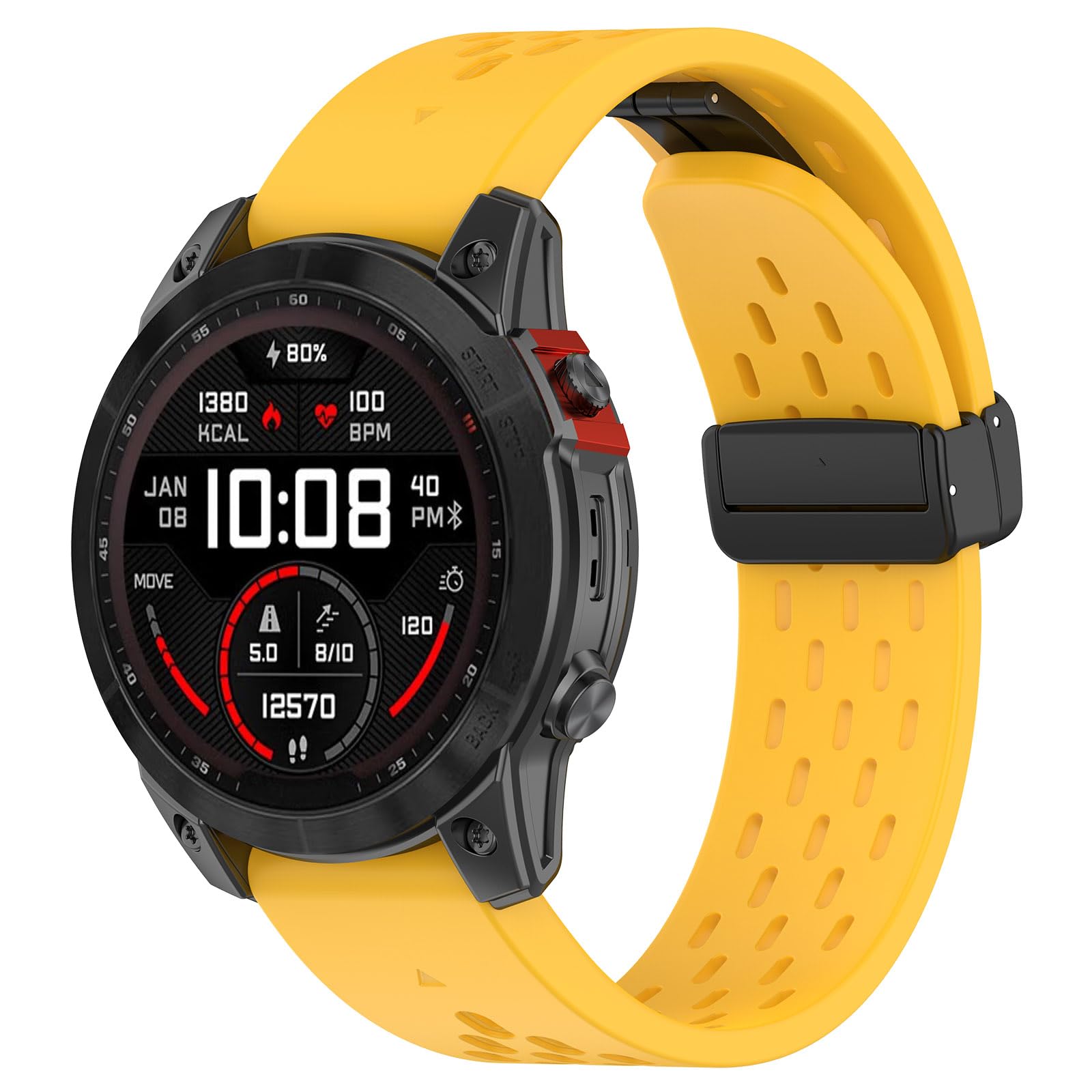 Fit for Garmin Epix Pro 47mm Bands, Forerunner 965 955 945 Silicone Replacement Watch Bands Wristbands Bracelet Straps for Garmin Fenix 7/6/5/EPIX gen 2/instinct 2/Approach S62-image-12